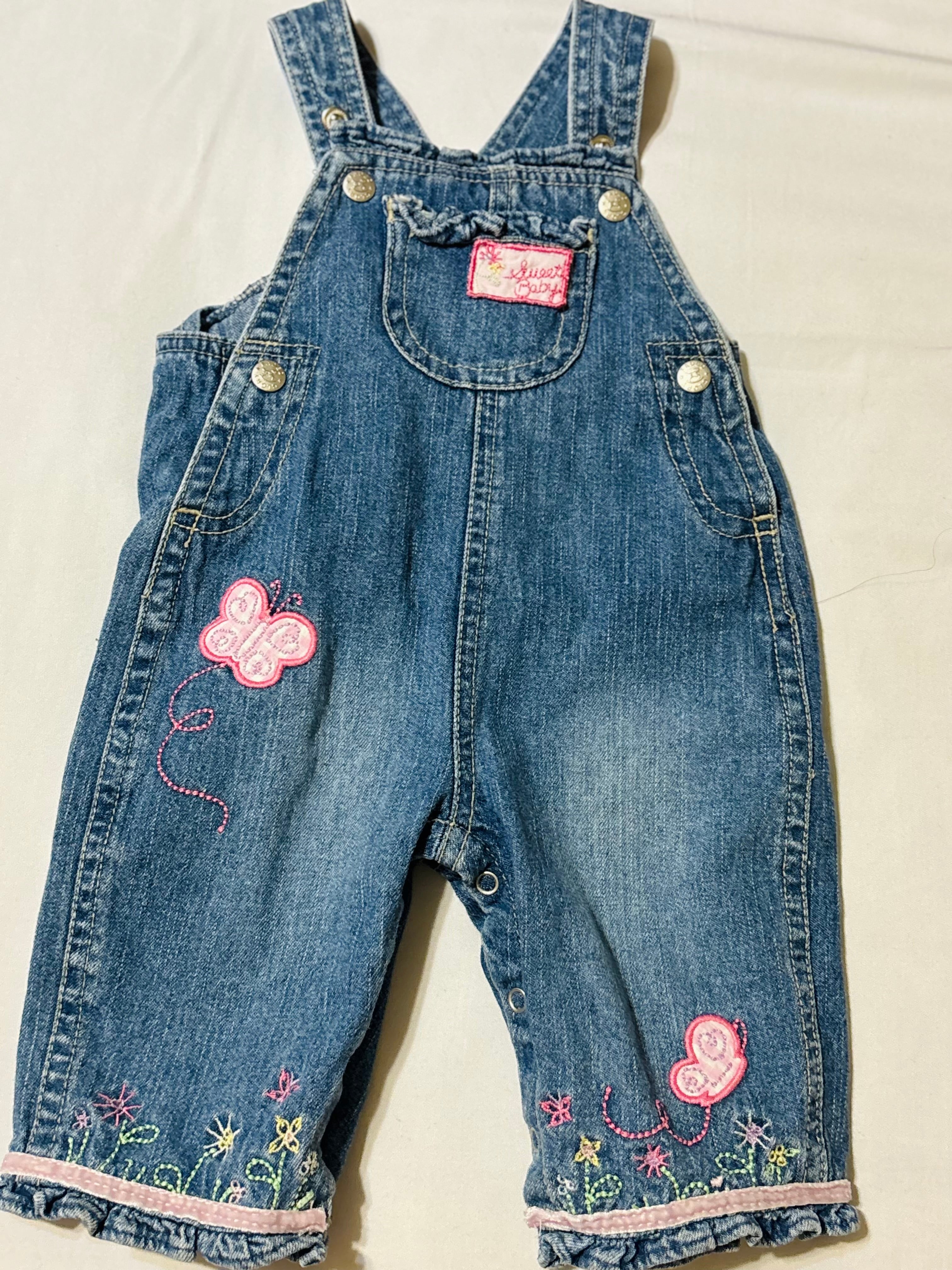 Girl overalls 3-6 months